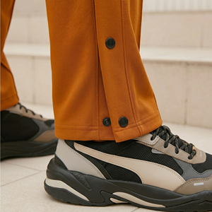 Men's Flare Side Button Sweatpants With Black Side Button <b>Drawstring</b> Waist Pants Men Street Fashion Jogger Side Button <b>Trouser</b> - Product Image 5