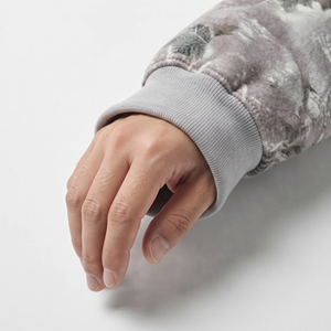 Ensemble sweat-shirt et short imprimés pour femmes, pull à col rond imprimé floral sur toute la surface, ensemble 2 pièces décontracté pour se détendre - Product Image 4