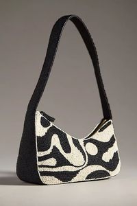 Bolso de Mano con Cuentas en Forma de Media Luna para Mujer, Correa Única, Estampado de Leopardo, Estilo Moderno para Uso Diario, 3 Piezas, Empaque Personalizado - Product Image 1