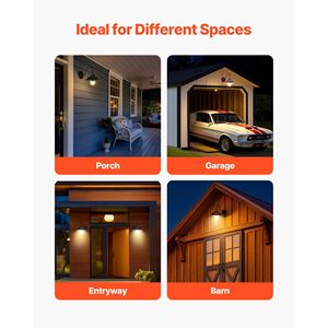 Lot de 1 applique murale solaire extérieure col de cygne, 3 modes d'éclairage avec détecteur de mouvement, style ferme, E26, pour jardins - Product Image 3