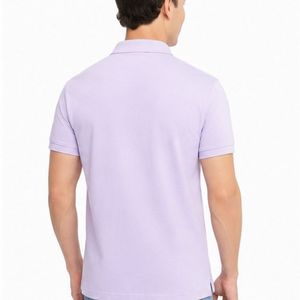 Polo de golf pour hommes, uniforme de mode en gros, manches courtes, logo personnalisé, pour une tenue estivale de haute qualité - Product Image 2