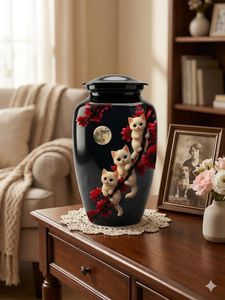 Wholesale Custom Metal Human Ashes Funeral <b>Urns</b> with Custom Color Custom Capacity Customizable Design at Wholesale Price - Product Image 3