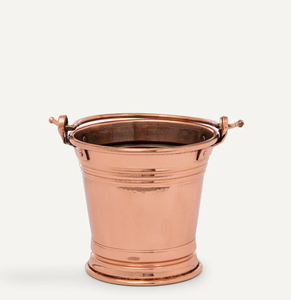 Cubo de hielo de cobre martillado con perillas, accesorios de bar hechos a mano por diseñadores, cubos de hielo de cobre de alta calidad - Product Image 5