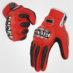 Guantes Deportivos de Motocicleta de Cuero Genuino con Protección Rígida en los Nudillos, Personalizados, Transpirables, Resistentes al Viento, Antideslizantes, con Pantalla Táctil e Impermeables - Product Image 4