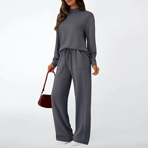 Conjuntos Deportivos para Mujer, Pantalones Deportivos de Cintura Alta, Traje Deportivo de Manga Larga, Ropa Deportiva para Correr y Hacer Ejercicio - Product Image 1