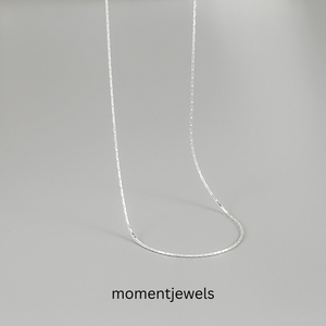 Minimalist 925 Silver Link <b>Chain</b> Necklace Adjustable Fine <b>Chains</b> Jewelry for Women Gift Party Wedding - Product Image 3
