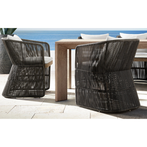 Mesa rectangular de madera de teca con un estilo moderno y sencillo, adecuada para uso en exteriores, de buena calidad y duradera. - Product Image 2