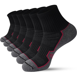 <b>Black</b> Ankle <b>Socks</b> for Running Breathable Mesh Design Men's Athletic Sport <b>Socks</b> Summer Lightweight Compression Fit - Product Image 4