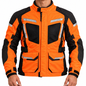 Blouson de moto haute visibilité réfléchissant, vêtements de moto, fournisseur OEM, vente en gros, logo personnalisé disponible, vêtements pour motards - Product Image 1