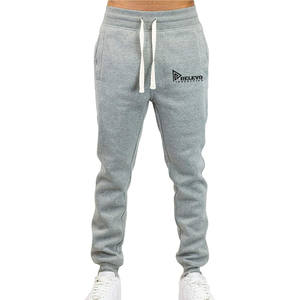 Pantalons de jogging pour hommes avec logo personnalisé, pantalons de survêtement unis et respirants en tissu 500 g/m² pour hommes à bon prix - Product Image 1