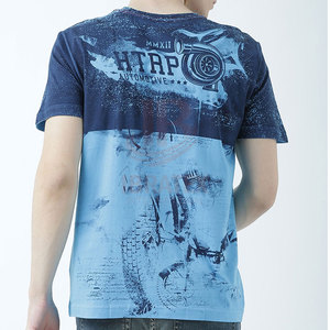 เสื้อยืดผู้ชายขายส่ง โพลีเอสเตอร์ 100% เสื้อยืดแบบซับลิเมชั่น พิมพ์โลโก้ตามสั่ง ออกแบบเสื้อยืดซับลิเมชั่นสำหรับผู้ชาย - Product Image 3