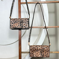 Sac à bandoulière personnalisé en cuir véritable pour femmes Vintage doux et durable avec fente pour la main nouveau et fait à la main
