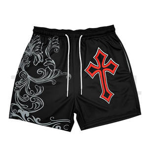 Pantalones Cortos de Malla Urbanos con Logotipo Personalizado para Hombre, Moda Urbana, Baloncesto, 100% Poliéster, Secado Rápido, Transpirables, Fábrica OEM ODM - Product Image 3