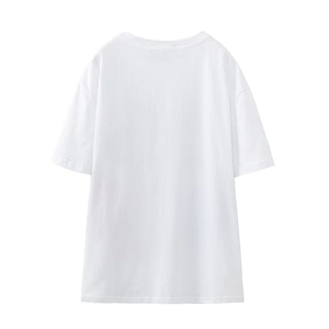Proveedor Mayorista con Gran Inventario de Camisetas de Algodón Transpirables de Punto Liso para Mujer, Estilo Urbano, para Marca Privada - Product Image 2