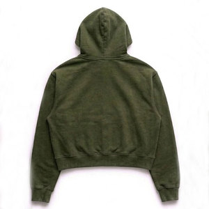 Custom Men's Cotton French Terry Zip up <b>Hoodie</b> Heavyweight Oversized Distressed Wash Streetwear Pullover <b>Plain</b> <b>Hoodie</b> for Men - Product Image 2