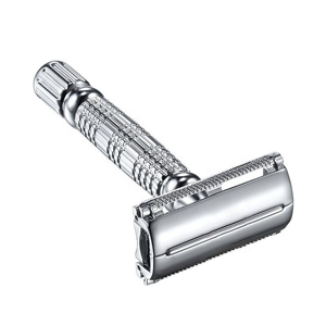Rasoir de sécurité papillon pour homme de haute qualité, en acier inoxydable, réutilisable, rasoir manuel pour barbier et soins personnels - Product Image 1