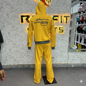 ชุดวอร์มมีฮู้ดคุณภาพสูง แขนยาว พิมพ์ลายตัวอักษร เสื้อและกางเกงลำลอง ใส่ได้ทุกโอกาสในฤดูใบไม้ร่วง เหมาะสำหรับผู้ใหญ่ พิมพ์ลายสกรีน - Product Image 6
