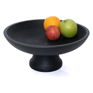 Cuenco con cuentas de Pedestal de madera de mango para mostrador de cocina, exhibición decorativa de frutas, Fiesta en casa, suministro al por mayor para almacenamiento de alimentos - Product Image 6