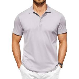 Camisas de Golf Personalizadas para Hombre, Manga Corta, Ligeras, Transpirables, de Algodón, de Alta Calidad, con Color y Logotipo Personalizados en Oferta - Product Image 4