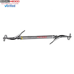Instrumento de relleno dental de doble punta de 8 pulgadas (mediano/grande) de acero inoxidable alemán reutilizable para amalgama y composite restaurador - Product Image 2
