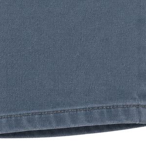 Shorts en jean bleu acier personnalisés pour hommes, coupe droite décontractée en coton, avec clous, logo personnalisé, vente en gros OEM - Product Image 5