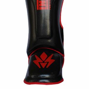 Protections de tibia en cuir synthétique de haute qualité pour hommes, coussinets de protection durables pour la boxe thaïlandaise, le kickboxing, le Muay Thai, vente en gros - Product Image 4