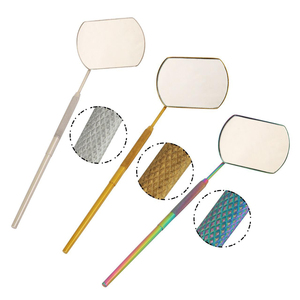 Premium Oversized Wall Mounted Eyelash Extension <b>Mirror</b> Stainless Steel Frame Gold-Plated Lightweight Precision Tool for Single - Product Image 1