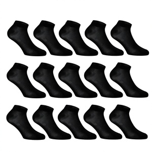 Custom Crew Knitted Compression <b>Socks</b> <b>Orange</b> Black Cotton Breathable Sweat-Absorbent Logo on Cuff for Adults Basketball Autumn - Product Image 4