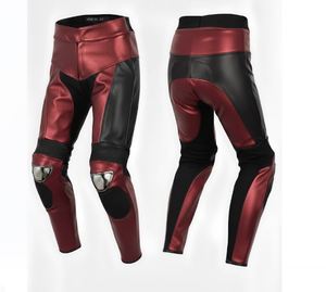 Pantalon en cuir noir Crismon pour motard - Product Image 1