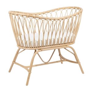High Quality Simple Rattan Bassinet Kids Furniture Factory Price Wholesale Hot Sale High Quality Light Weight Baby <b>Bed</b> - Product Image 1
