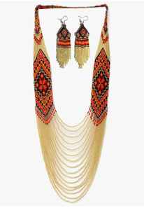 Ensemble collier et boucles d'oreilles en perles faites à la main de luxe pour collections de bijoux haut de gamme - Product Image 4