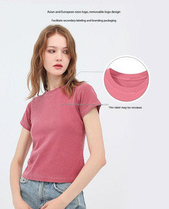 เสื้อยืดแขนสั้นผ้าสแปนเด็กซ์ผ้าฝ้าย240gsm ใหม่ซักได้ตามต้องการ - Product Image 2