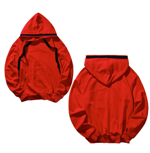 Men's 100% Cotton 400gsm Heavyweight Eco-Friendly <b>Hoodies</b> with Digital Printing Logo Drop Shoulder & Flock Detail - Product Image 3