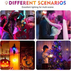 Confezione da 2 Lampadine LED a Luce Blu da 9W (Equivalente a 60W) con Attacco E26 per Illuminazione Domestica, Festiva, Matrimoni, Bar, Decorazioni e Illuminazione per Feste - Product Image 4