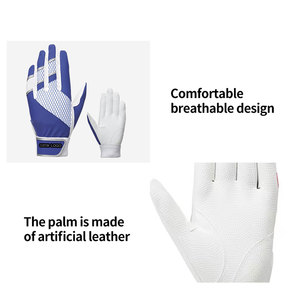 Gants de golf personnalisés respirants avec protection UV en cuir Cabretta, vente en gros à bas prix, adhérence stable, pour droitiers/gauchers - Product Image 3