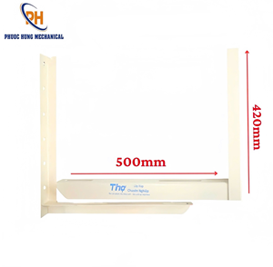 Soporte Exterior para Aire Acondicionado de 2HP con Acabado Premium, Color Crema, Superficie Lisa, Alta Resistencia a la Corrosión, Origen Vietnam, 50cm de Longitud - Product Image 1