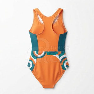 Traje de Baño Deportivo de Secado Rápido para Mujer, Traje de Baño de Una Pieza, Impresión por Sublimación Personalizada, Ropa Deportiva para Playa y Piscina - Product Image 2