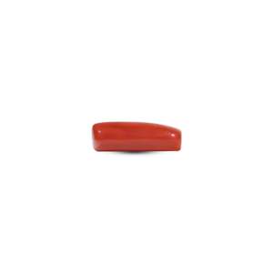 Handcrafted 7.2 Carat Red Coral Oval Cabochon Loose Gemstone for Fine Jewelry - Product Image 3