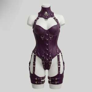 Culotte gainante Steampunk en similicuir pour femme, grande taille, ajustable, amincissante, correction de posture - Product Image 2