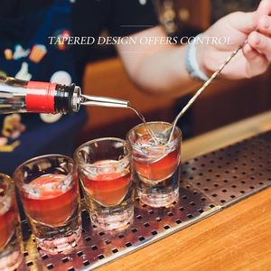 Set di 72 versatori per bottiglie in acciaio inossidabile con tappi antipolvere in gomma e beccucci conici, accessori da bar per macchine - Product Image 4