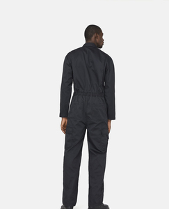 Combinaison de travail noire pour hommes, en coton, anti-poussière, uniforme, manches longues, longueur intégrale - Product Image 2