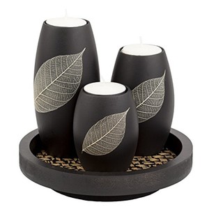 Aqdus Saleem Handmade Bamboo Wood Carved <b>Elephant</b> Hurricane <b>Candle</b> <b>Holder</b> Set-Square Shape Tribal Art Wholesale - Product Image 3