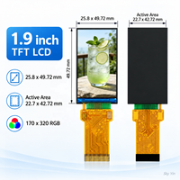 Écran LCD TFT IPS 1,9 pouces 170x320 avec pilote 7789T3, connecteur FPC 30 broches SPI MCU pour appareils embarqués – Vente en gros