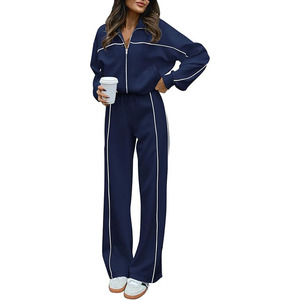 Conjunto Deportivo de Dos Piezas para Hombre y Mujer, Primavera 2026, Sudadera con Cierre y Manga Larga, Pantalones Largos, Conjuntos Deportivos - Product Image 1