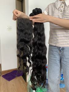 Precio de fábrica al por mayor, la más alta calidad, 100% cabello crudo vietnamita, cabello Remy virgen Natural de onda profunda suelta, 8-40 pulgadas, sin enredos No - Product Image 5