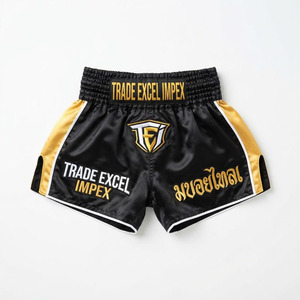 Pantalones Cortos de Muay Thai, MMA, Boxeo y Kickboxing, Tallas Grandes, 100% Poliéster, Logotipo Personalizado en la Parte Delantera, Secado Rápido, Transpirables, para Hombre y Mujer - Product Image 5