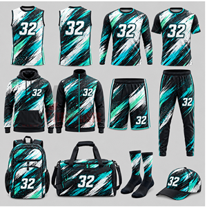 Ensemble de vêtements de sport en tissu doux, kits de football 7 sur 7 pour hommes, femmes et jeunes joueurs, couleur personnalisée, kit d'équipe de football 7 sur 7 - Product Image 6