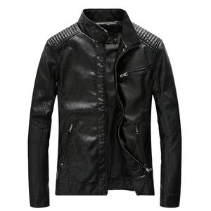 Veste en cuir véritable noire à fermeture éclair, coupe slim, tendance, pour homme, veste bomber décontractée, veste de qualité pour homme, best-seller - Product Image 1