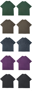 Camiseta de Manga Larga para Hombre, Estilo Vintage, Lavado Ácido, con Logotipo Personalizado al por Mayor, 100% Algodón, Transpirable, Talla Grande - Product Image 6
