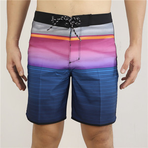 Pantalones Cortos de Baño para Hombre, a Rayas, Sublimados, de Spandex/Poliéster, de Secado Rápido, con Cordón en la Cintura, de Longitud Media, Casuales - Product Image 5